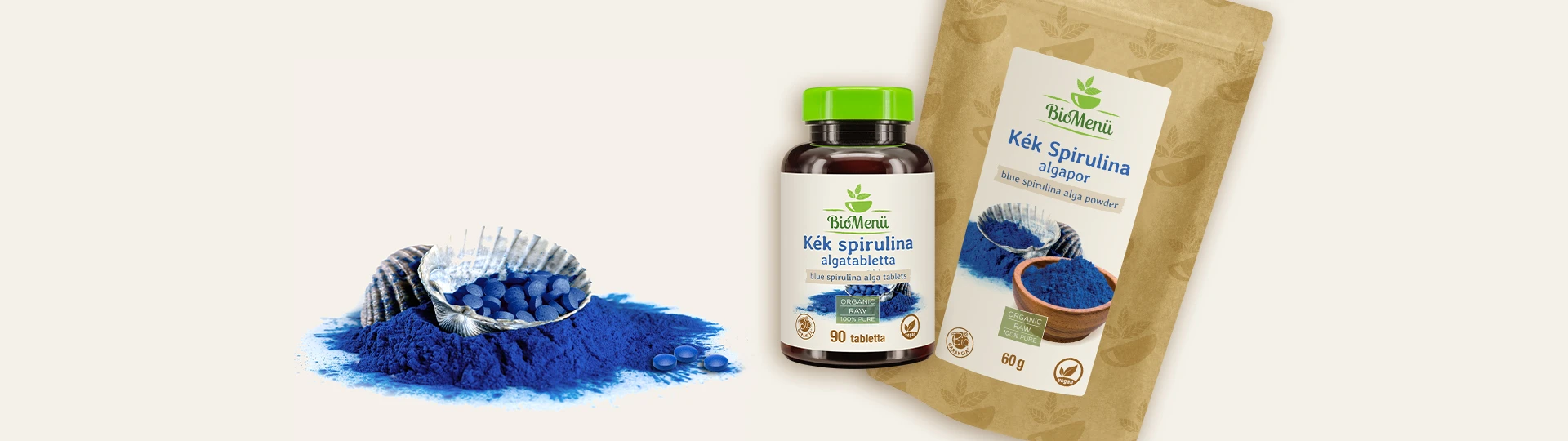 Bleščeča modra spirulina! Polna močnih antioksidantov za naravno vitalnost in podporo telesu