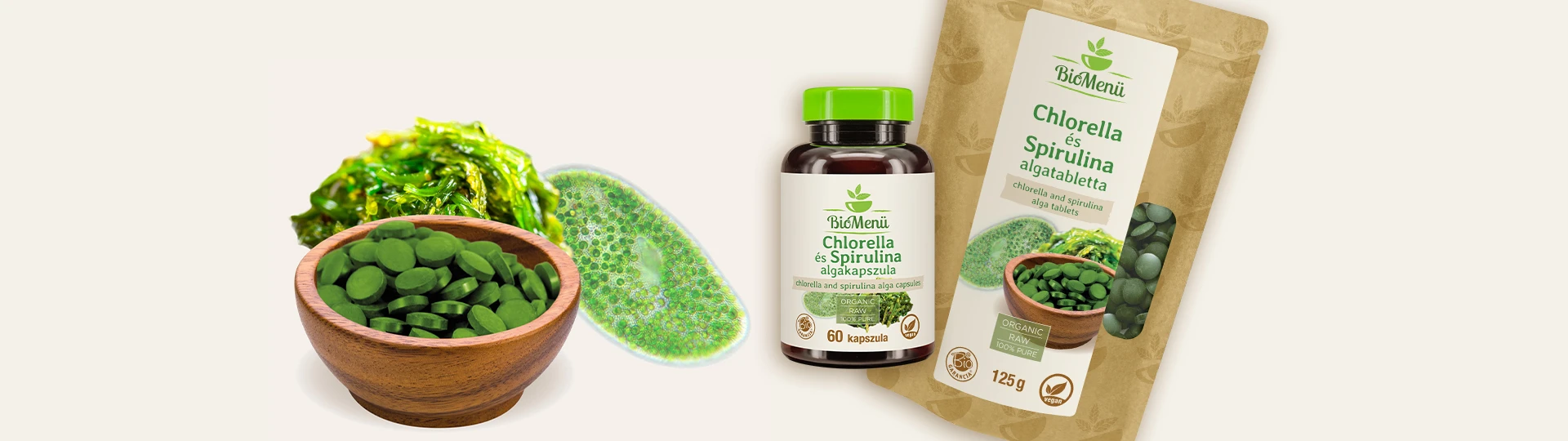 Klorela in spirulina - edinstvena kombinacija superživil! Vir vitaminov, mineralov, beljakovin in aminokislin