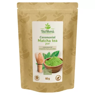 BioMenü organski ceremonialni matcha čaj v prahu 60 g slika izdelka