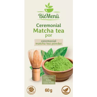 BioMenü organski ceremonialni matcha čaj v prahu 60 g slika izdelka