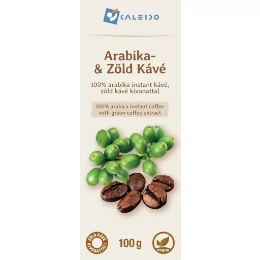 Caleido kava Arabica in zelena kava, 100 g oznaka