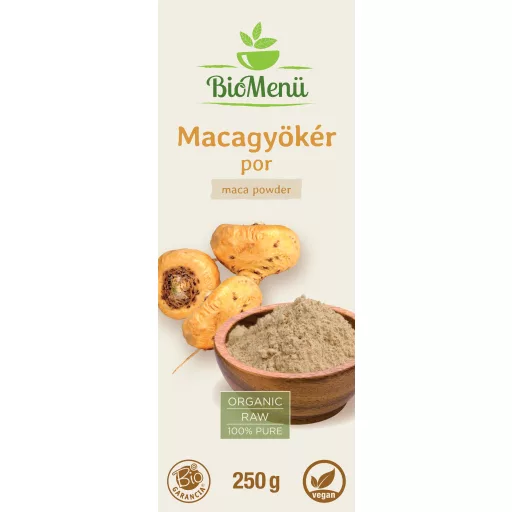 BioMenü organska maca korenina v prahu 250 g oznaka