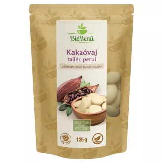 BioMenü ekološki perujski kakavovo maslo diski 125 g slika izdelka