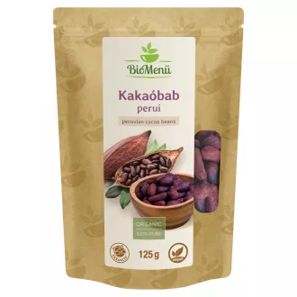 BioMenü organska perujska kakavova zrna 125 g slika izdelka