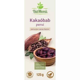BioMenü organska perujska kakavova zrna 125 g slika izdelka