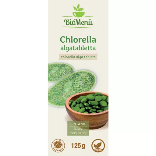 BioMenü organske tablete iz alg chlorella 125 g oznaka