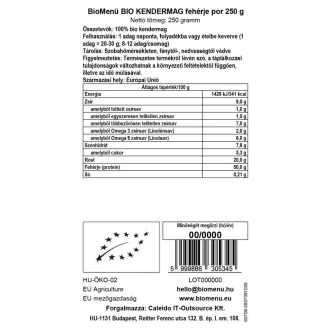 BioMenü organski konopljin beljakovinski prah 250 g slika izdelka