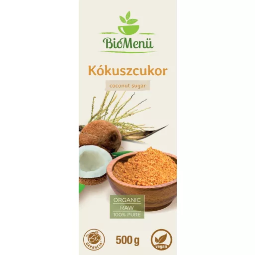 BioMenü ekološki kokosov sladkor 500 g oznaka