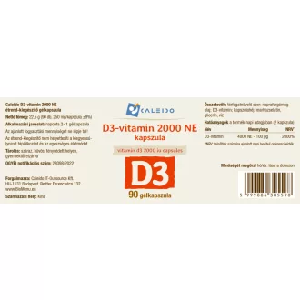 Caleido vitamin D3 2000 ne kapsule 90 kapsul slika izdelka