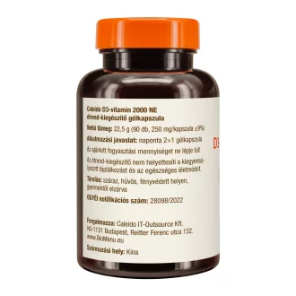 Caleido vitamin D3 2000 ne kapsule 90 kapsul slika izdelka