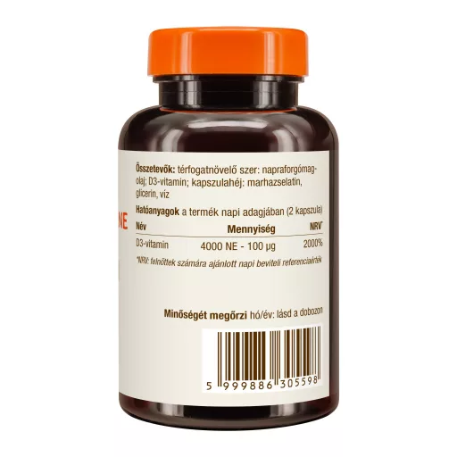 Caleido vitamin D3 2000 ne kapsule 90 kapsul slika izdelka desno