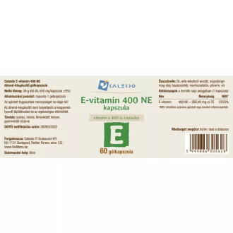 Caleido Vitamin E 400 NE kapsule v obliki gela, 60 kapsul slika izdelka
