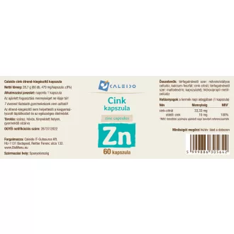 Caleido kapsule cinka 60 kapsul slika izdelka