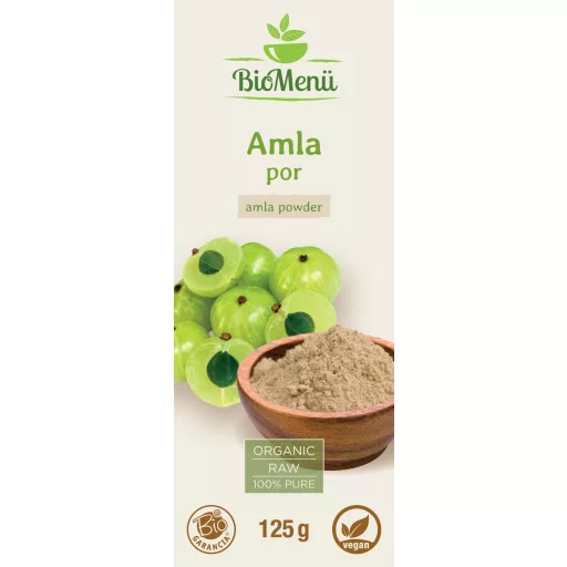 BioMenü ekološki prah amla 125 g oznaka