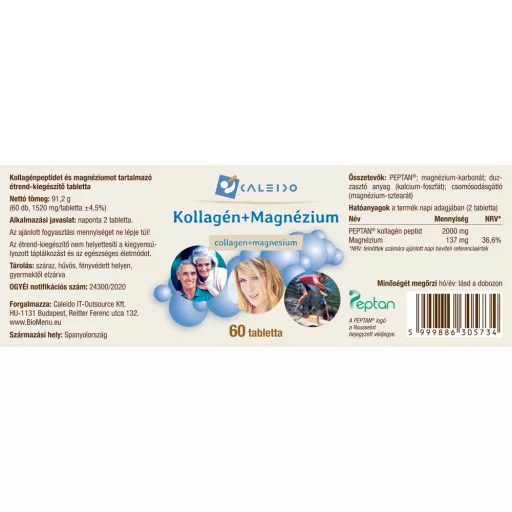 Caleido kolagen + magnezij v tabletah, 60 tablet oznaka