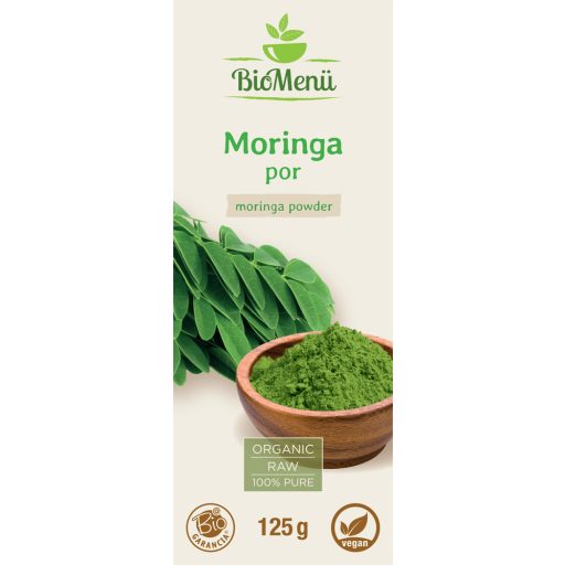 BioMenü organska moringa v prahu 125 g oznaka
