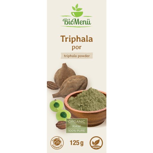 BioMenü ekološki prah triphala 125 g oznaka