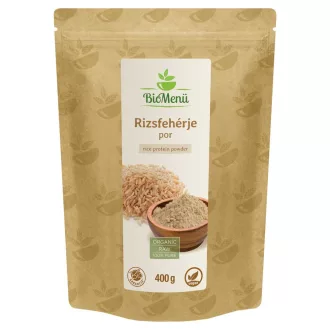   BioMenü BIO RIZSFEHÉRJE por 400 g KÖZEL A LEJÁRAT DÁTUMÁHOZ