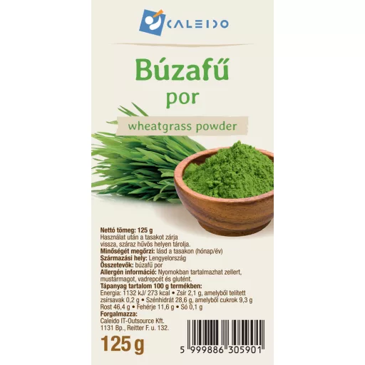 Caleido prah pšenične trave 125 g oznaka