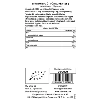 BioMenü ekološka psiliumova lupina 125 g slika izdelka