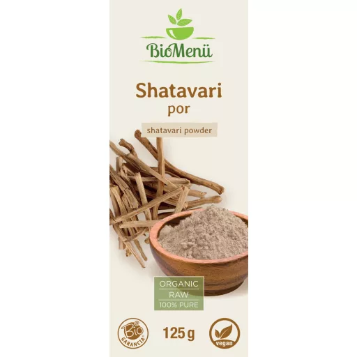 BioMenü ekološki prah shatavari 125 g oznaka