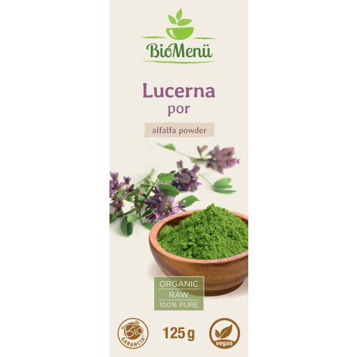 BioMenü organska alfalfa v prahu 125 g oznaka