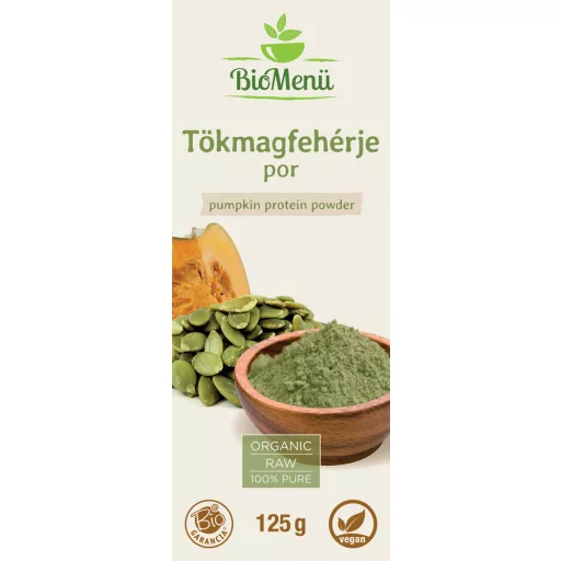 BioMenü ekološki prah iz bučnih semen 125 g oznaka
