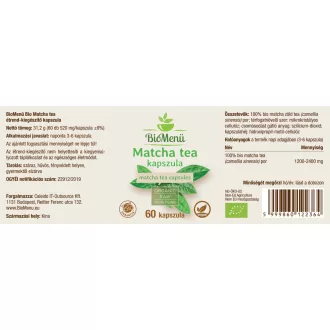 BioMenü organske matcha čajne kapsule 60 kosov slika izdelka