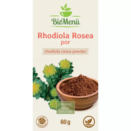 BioMenü ekološki prah rhodiola rosea 60 g oznaka