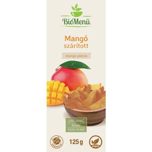 BioMenü organsko suho mango 125 g oznaka
