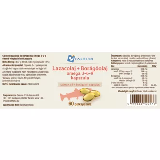 Caleido Kapsule z ribjim oljem + boragovo olje omega 3-6-9 60 kapsul slika izdelka