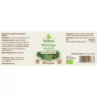 BioMenü organske moringa kapsule 60 kosov slika izdelka