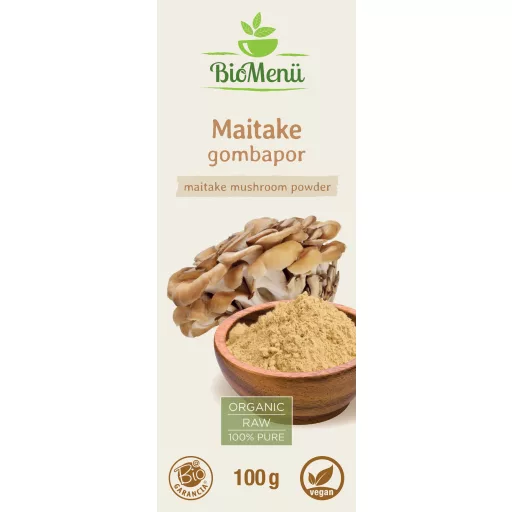 BioMenü organska maitake goba v prahu 100 g oznaka