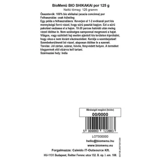 BioMenü ekološki prah shikakai 125 g slika izdelka