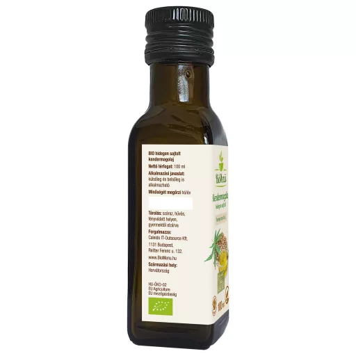BioMenü organsko konopljino olje 100 ml oznaka podatkov
