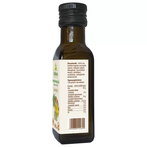 BioMenü organsko konopljino olje 100 ml oznaka podatkov