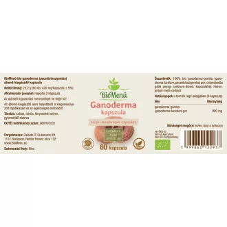 BioMenü ekološke kapsule gobe ganoderma 60 kosov slika izdelka