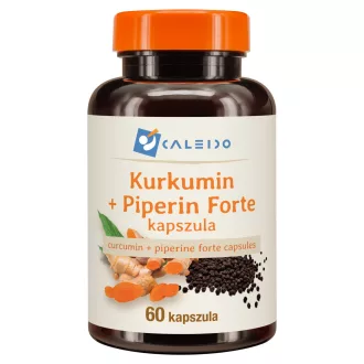 Caleido kurkumin + piperin forte v kapsulah, 60 kapsul slika izdelka