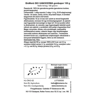 BioMenü organska moka iz gob cordyceps sinensis 100 g slika izdelka