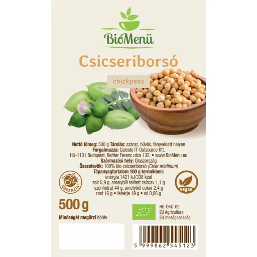 BioMenü ekološka čičerika 500 g oznaka