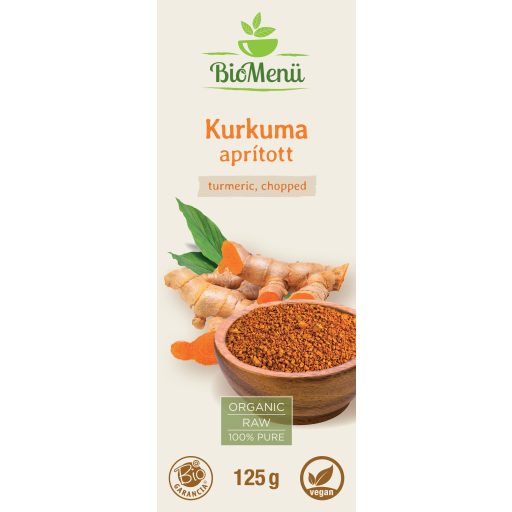 BioMenü organska kurkuma, sesekljana 125 g oznaka
