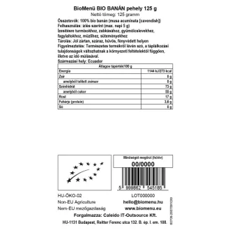 BioMenü ekološki bananini kosmiči 125 g slika izdelka
