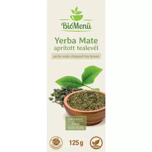 BioMenü ekološki sesekljan čaj yerba mate 125 g oznaka