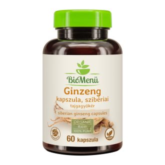 BioMenü ekološke kapsule sibirskega ginsenga 60 kosov slika izdelka
