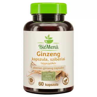 BioMenü ekološke kapsule sibirskega ginsenga 60 kosov slika izdelka
