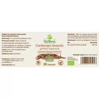 BioMenü organske kapsule iz gob cordyceps sinensis 60 kosov slika izdelka