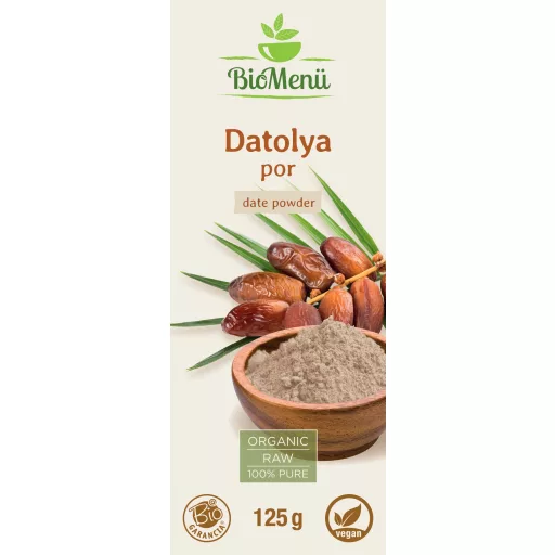 BioMenü ekološki prah dateljni 125 g oznaka