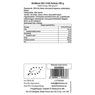BioMenü organske beljakovine chia 250 g slika izdelka