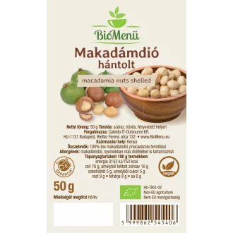 BioMenü organske makadamijeve oreščke, oluščene 50 g slika izdelka