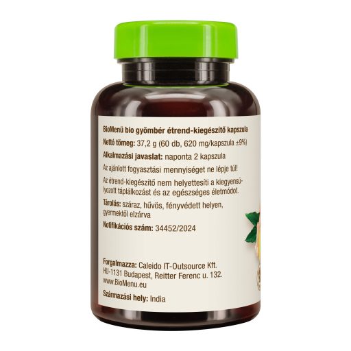 BioMenü ekološke kapsule ingverja 60 kosov